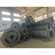 လျှပ်စစ်ထုတ်လွှင့်လိုင်း Galvanized သံမဏိတိုင်ဆန္ဒပြများ